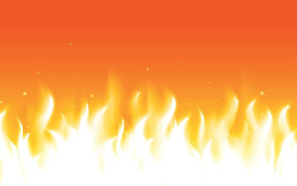 ilustrações de stock, clip art, desenhos animados e ícones de fire - fire backgrounds heat vector