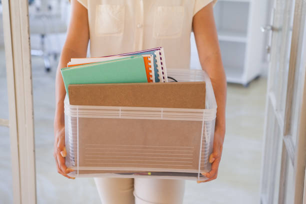 Office folders isolated on the white background