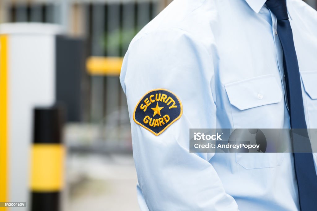 Mâle garde de sécurité en uniforme - Photo de Agent de sécurité libre de droits