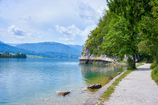 lakeside w wolfgangsee w austrii - wolfgangsee zdjęcia i obrazy z banku zdjęć