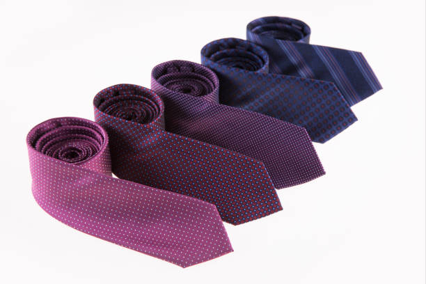 istock Beautiful silk ties are stacked together. 842014472