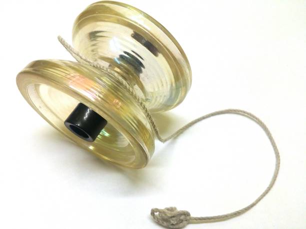 istock Unusual popular yo-yo toy on a white background 842015288