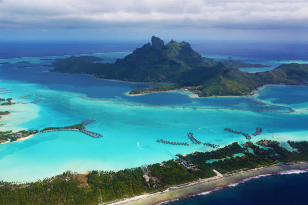 istock Bora Bora lagoon from the air 842016594