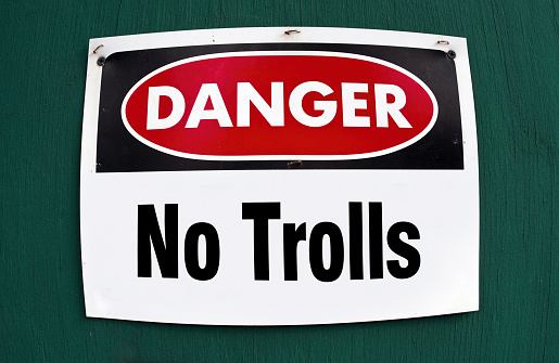 Danger sign of No Trolls.
