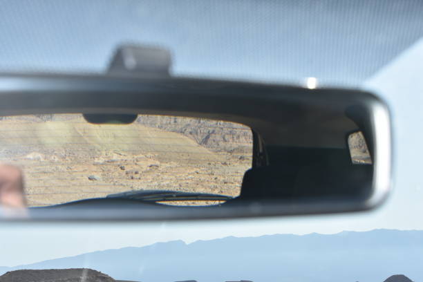 istock A view of the desert through the vehicle mirror 842022246