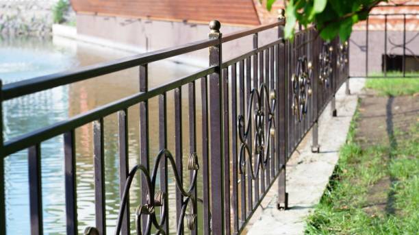 istock Forged steel fence 842022540