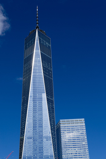 The freedom tower located in Lower Manhattan is the 6th tallest building sin the world (2017).