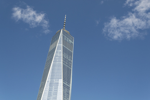 The freedom tower located in Lower Manhattan is the 6th tallest building sin the world (2017).