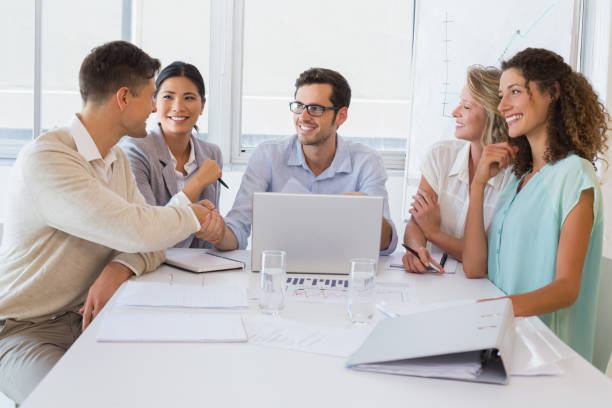 istock Casual business team having a meeting 842044414