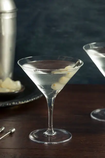 Homemade Boozy Gibson Martini with Cocktail Onions