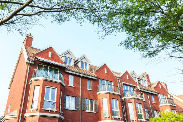 istock British style apartment building in Thames town Shanghai 842054566