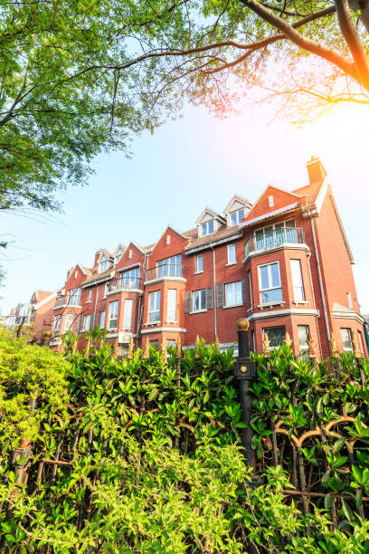 istock British style apartment building in Thames town Shanghai 842055042