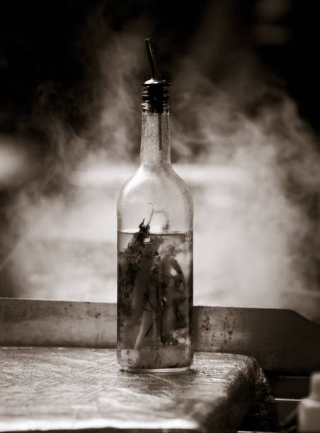 istock Chilli sauce on a street food stand 842068558