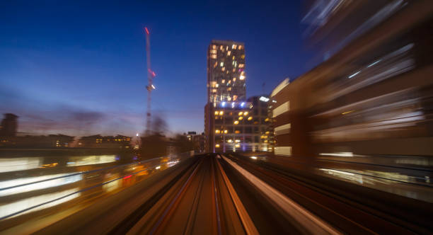 istock Motion blur railway IN London, England, UK 842068570