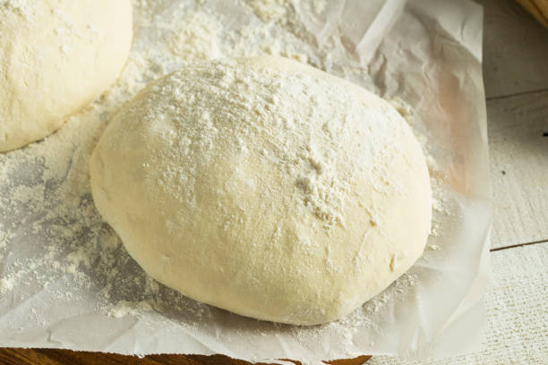 istock Raw Organic White Pizza Dough Ball 842079664