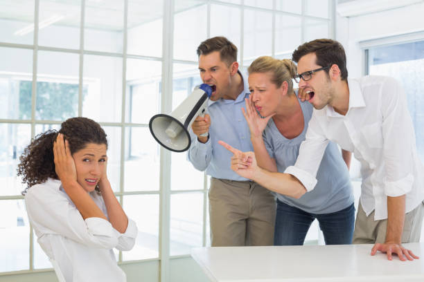 istock Casual business team shouting at a colleague 842082512