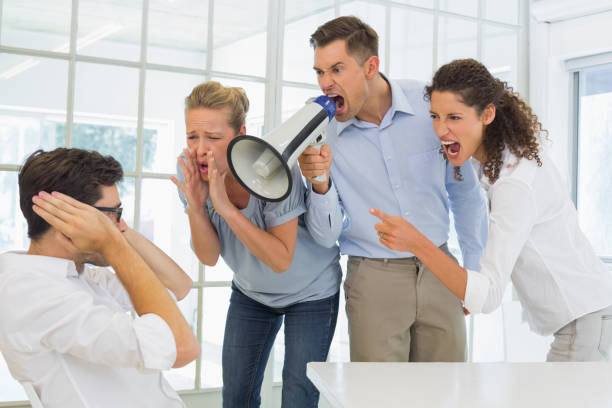 istock Casual business team shouting at a colleague 842082520