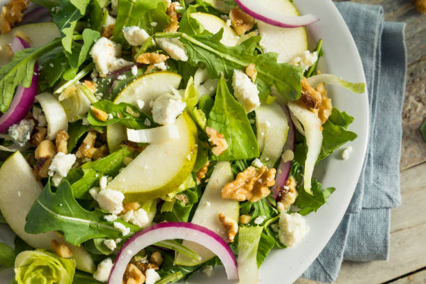 istock Raw Autumn Pear and Blue Cheese Salad 842085272