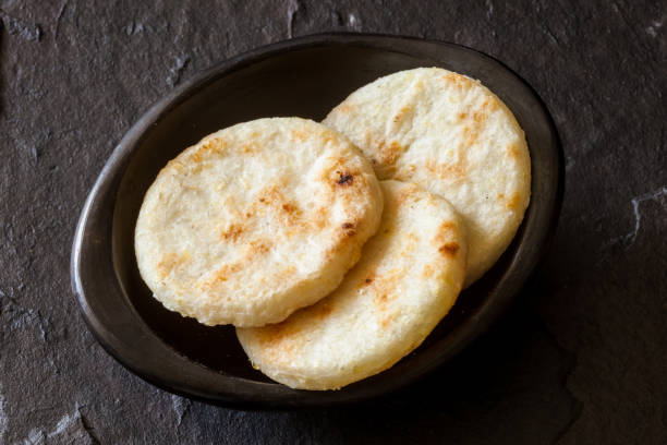 istock Roasted traditional Colombian corn arepa 842086890