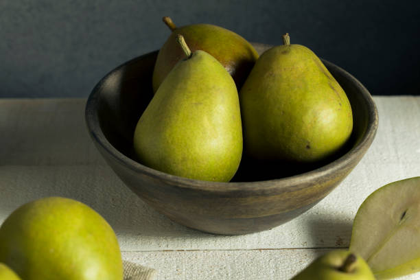 istock Raw Green Organic Seckel Pears 842086940