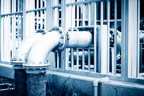 istock Water Pipeline in Water Treatment Plant 842089586