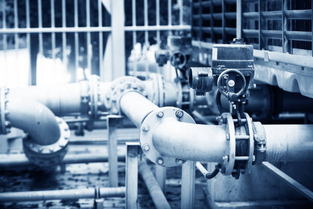istock Water Pipeline in Water Treatment Plant 842089756