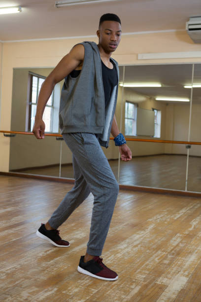 istock Full length of male dancer practicing 842090082