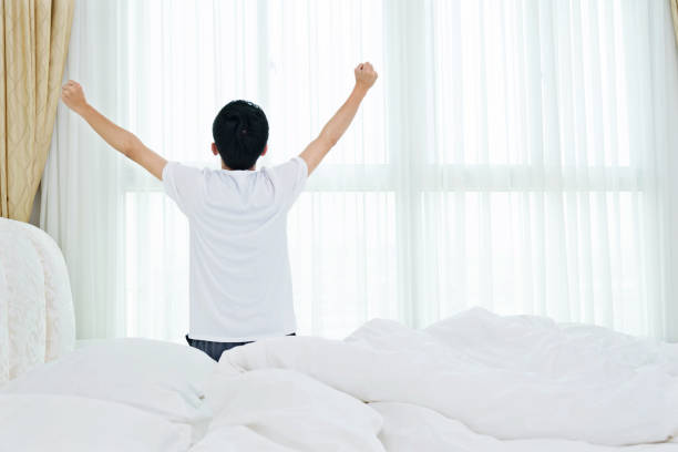 istock Young man stretching in the morning 842093394