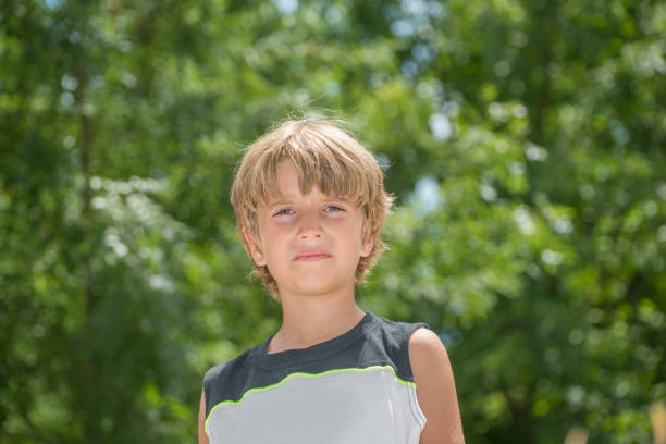 istock Portrait of an annoyed boy 842096780