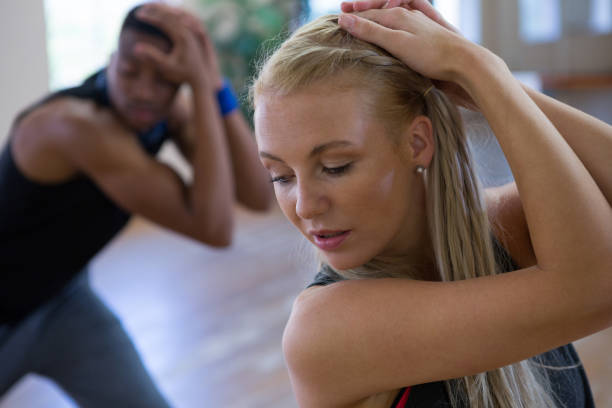 istock Female dancer with friend rehearsing at studio 842097524