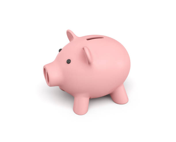 istock 3d rendering of a pink ceramic piggy bank isolated on white background 842100238