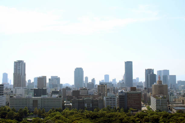 istock The frame of skyline of Osaka 842101054