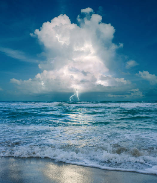istock Electric Storm at the Beach 842103566