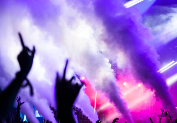 istock Reflector lights at a music festival 842110964