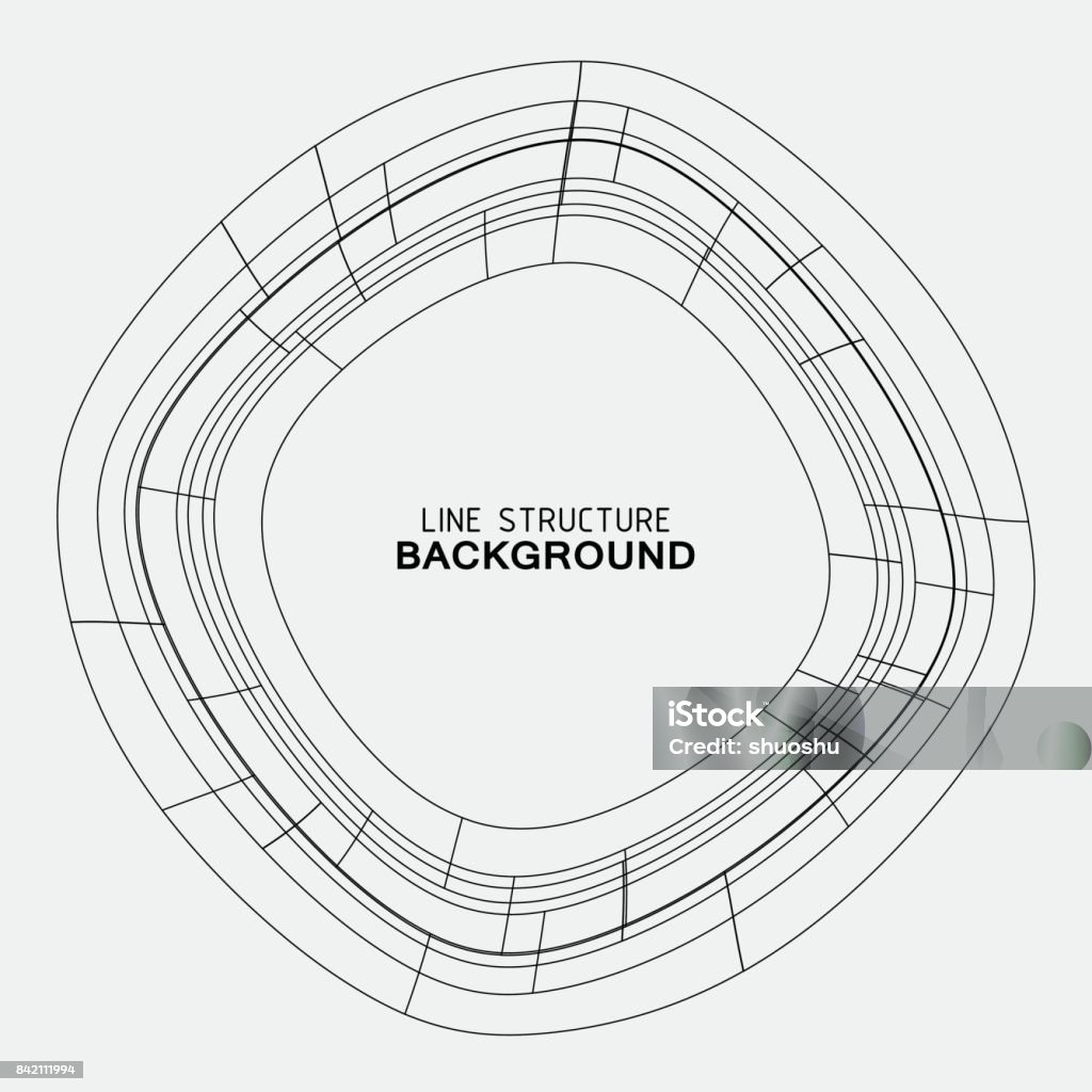 Abstract Line Structure Pattern Background Stock Illustration ...