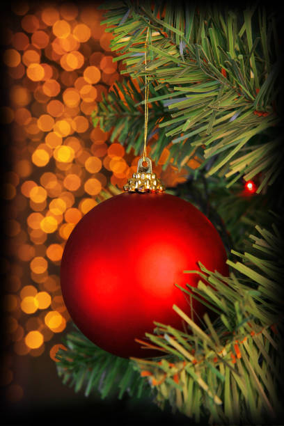 istock Christmas ball with bokeh background 842115766