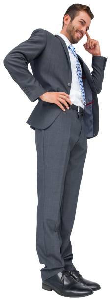 istock Thinking businessman with hand on head 842122670