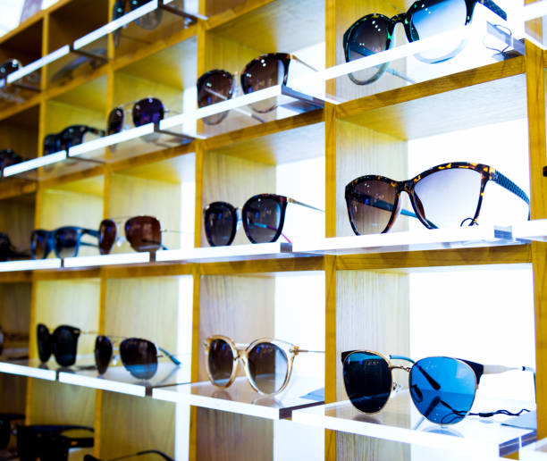 istock Group of sunglasses in shop 842129958