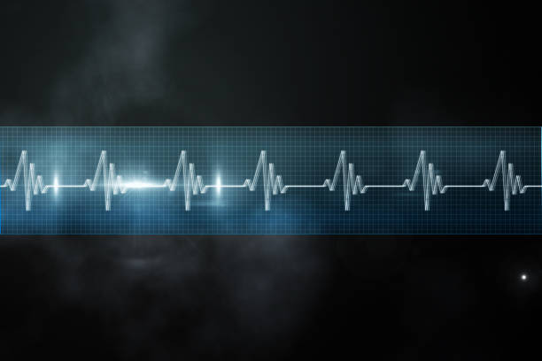 istock ECG line in blue and black 842130326