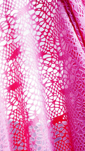 istock The texture of the silk fabric, soft pink 842134000
