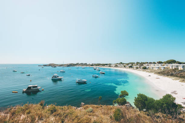 rottnest yachts - travel scenics landscape observation point imagens e fotografias de stock