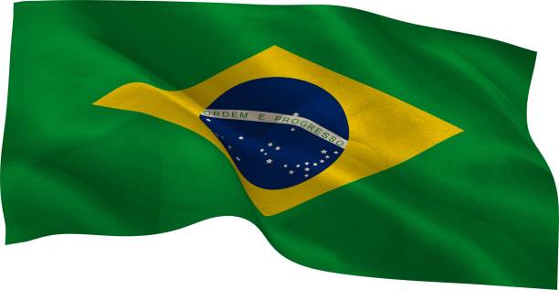 istock Digitally generated brazil national flag 842140994