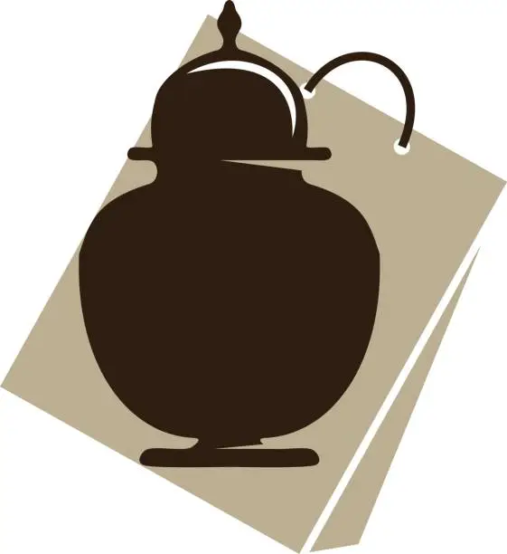 Vector illustration of Urn Ewer Store