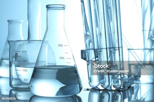 Laboratory Test Tubes Stock Photo - Download Image Now - Beaker, Laboratory, Drinking Glass