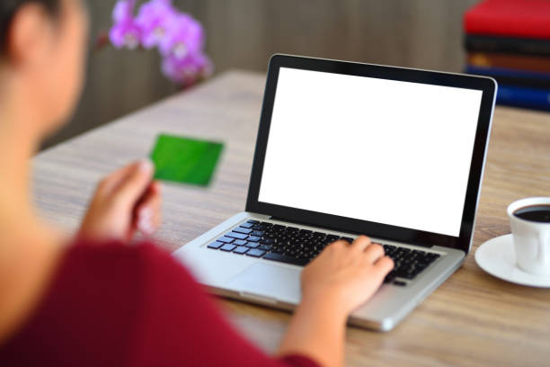 istock Online shopping with credit card 842145702