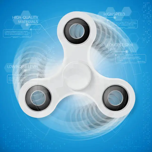 Vector illustration of Spinner infographic template