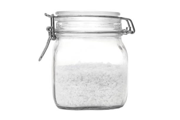 istock bottle with salt Isolated on white background 842149102