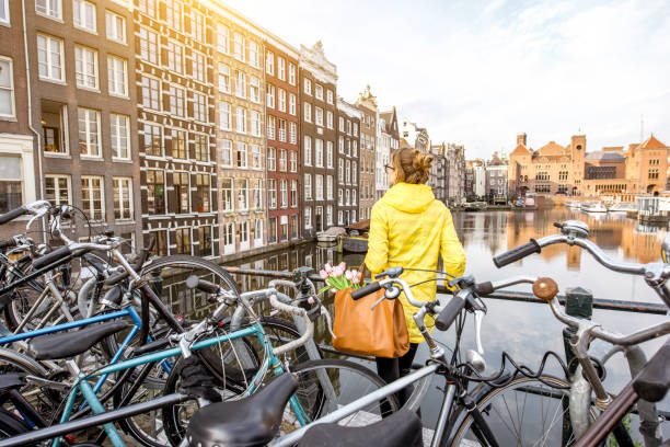 istock Woman traveling in Amsterdam 842152104
