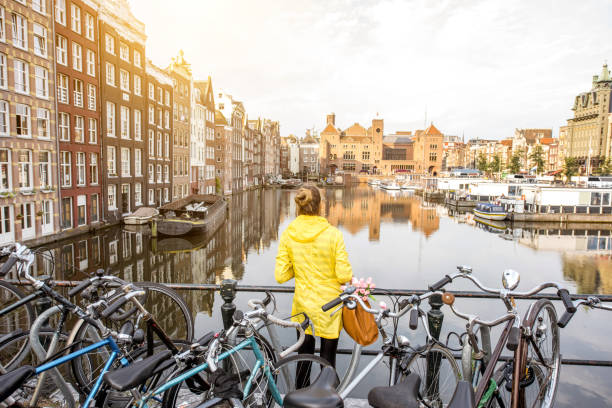 istock Woman traveling in Amsterdam 842152126