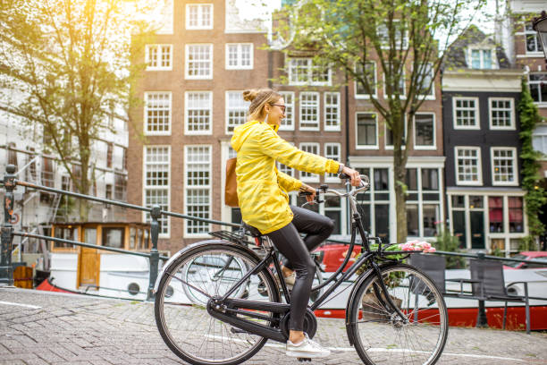istock Woman traveling in Amsterdam 842152236